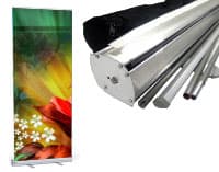 Cetak Rollup 85x200 Roller Banner 200 x 85 Print Pull up Banners Roll Retractable 80X200 cm Rollupbanner Besar